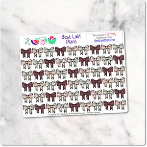 Planner Stickers Glitter Bows Icons Christmas December