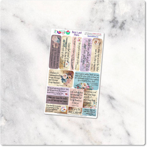 Image of Planner Stickers LDS Quotes October 2019 General Conference