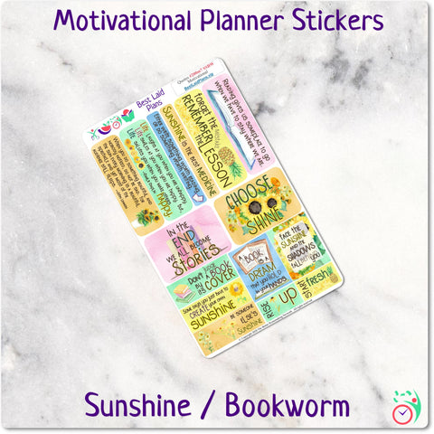 Image of Motivational Quotes Set 7 - Sunshine Bookworm