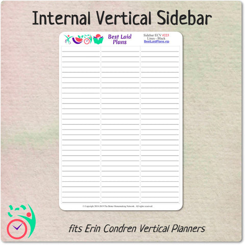 Image of Erin Condren Internal Vertical Sidebar