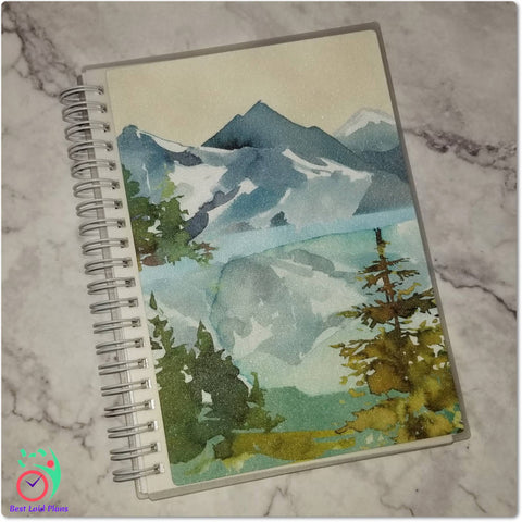 Image of Reusable Sticker Book - Forest Wonder Mountain Scene