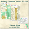 Classic Happy Planner Monthly Kit Vanilla Rose