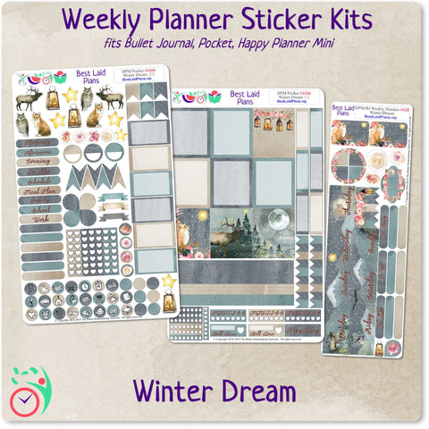 Image of Happy Planner Mini Weekly Kit Winter Dream
