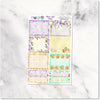 Planner Stickers Travelers Notebook Full Boxes Floral Spring Bouquet Peach