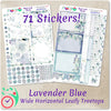 Leafy Treetops Wide Horizontal Weekly Kit Lavender Blue