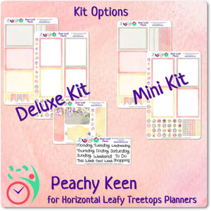 Leafy Treetops Wide Horizontal Weekly Kit Peachy Keen