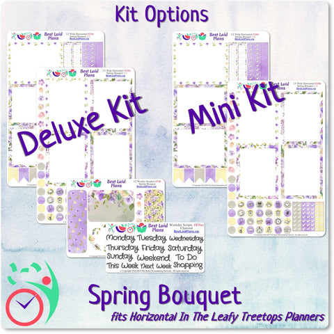 Image of Leafy Treetops Wide Horizontal Weekly Kit Spring Bouquet