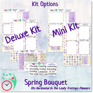 Leafy Treetops Wide Horizontal Weekly Kit Spring Bouquet