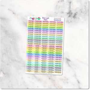LDS Missionary Planner Stickers Functional Meetings Church