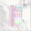 Planner Stickers Functional Date Dots Corners Floral