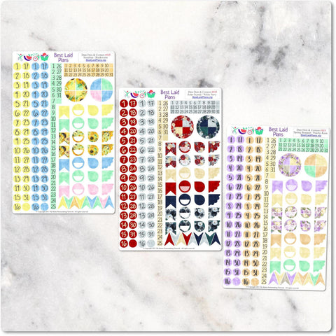 Image of Date Dots and Corners Summer Collection