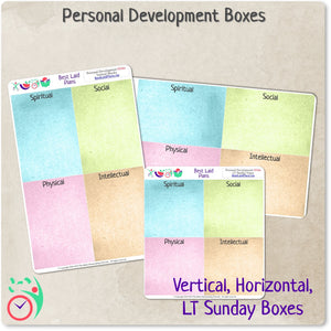 Personal Development Box Stickers for Children and Youth Program
