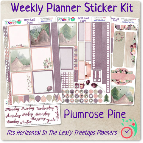 Image of Leafy Treetops Horizontal Weekly Kit Plumrose Pine