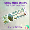 Leafy Treetops Weekly Header Boxes Forest Wonder