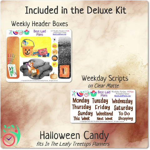 Image of Leafy Treetops Horizontal Weekly Kit Halloween Candy