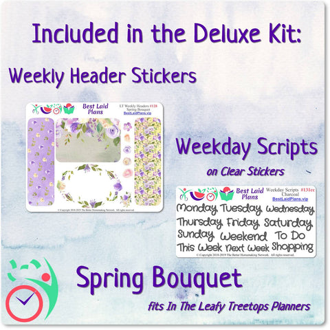 Image of Leafy Treetops Wide Horizontal Weekly Kit Spring Bouquet