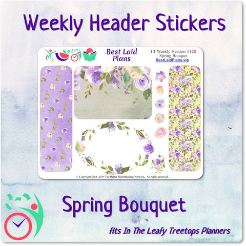 Image of Leafy Treetops Weekly Header Boxes Spring Bouquet