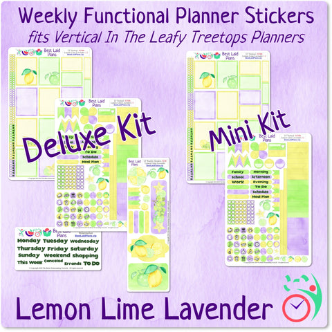 Image of Leafy Treetops Vertical Weekly Kit Lemon Lime Lavender