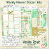 Leafy Treetops Vertical Weekly Kit Vanilla Rose