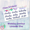 Weekday Scripts Lavender Blue
