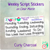 Weekday Scripts Curly Charcoal