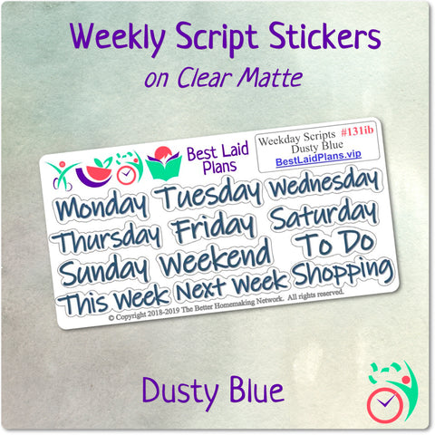 Image of Weekday Scripts Dusty Blue