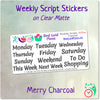 Weekday Scripts Merry Charcoal