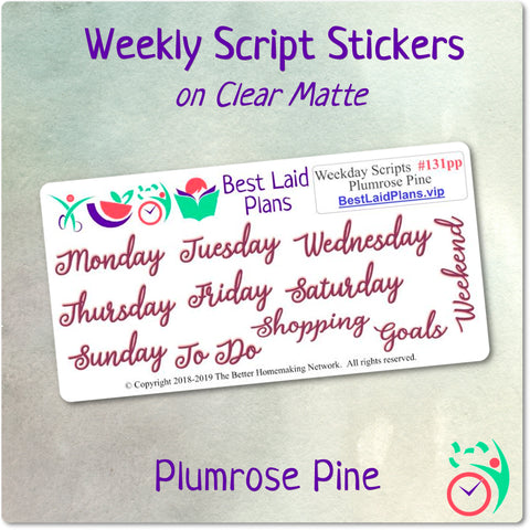 Image of Weekday Scripts Plumrose Pine