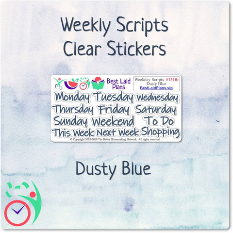 Image of Weekday Scripts Dusty Blue