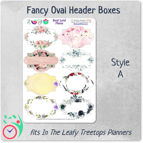 Image of Leafy Treetops Weekly Fancy Header Boxes