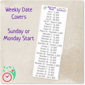 Weekly Date Covers 2021