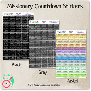 Missionary Countdown Icon Stickers