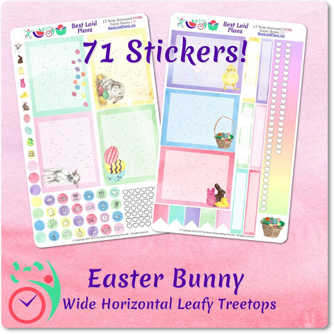 Image of Leafy Treetops Wide Horizontal Weekly Kit Easter Bunny
