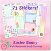 Leafy Treetops Wide Horizontal Weekly Kit Easter Bunny