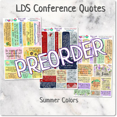 Image of LDS General Conference Quotes Summer Kit April 2022 PREORDER