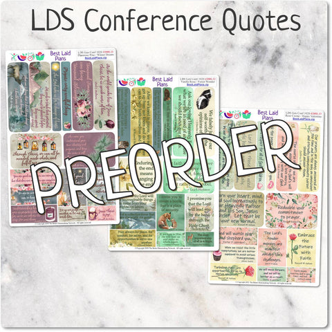 Image of LDS General Conference Quotes Winter Kit October 2022 PREORDER