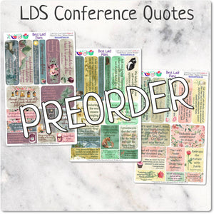 LDS General Conference Quotes Winter Kit October 2022 PREORDER