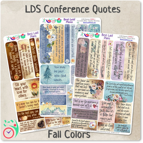 Image of LDS General Conference Quotes Fall Colors Bundle