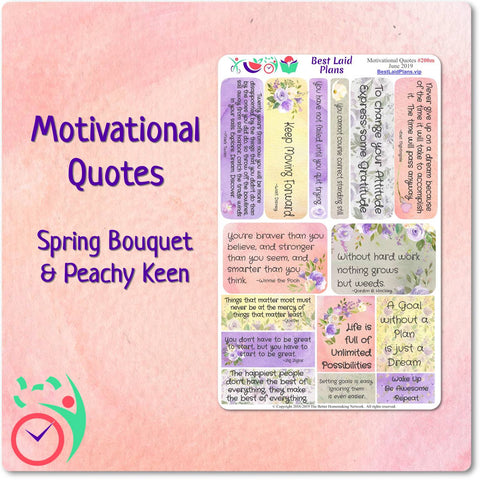 Image of Motivational Quotes 1 Spring Bouquet / Peachy Keen