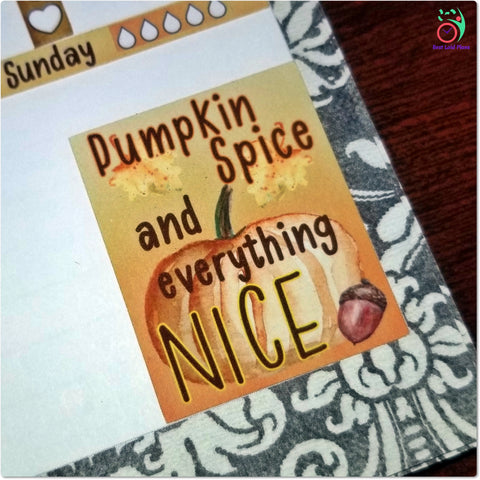 Image of Motivational Quotes Planner Stickers Fall Colors Set