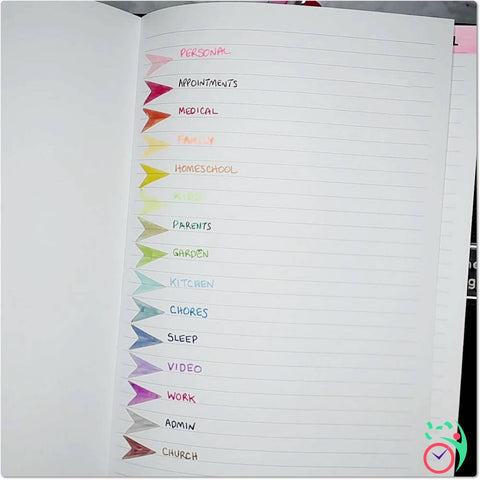 Image of Highlighter Labels Block Schedule Pen Color Categories Clear Functional Planner Stickers