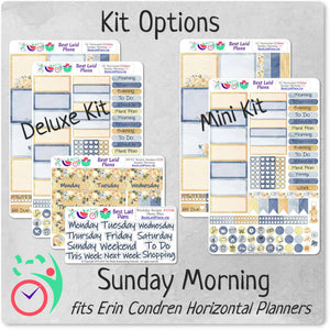Erin Condren Horizontal Weekly Kit Sunday Morning