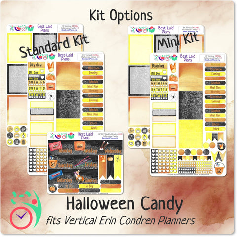 Image of Erin Condren Vertical Weekly Kit Halloween Candy