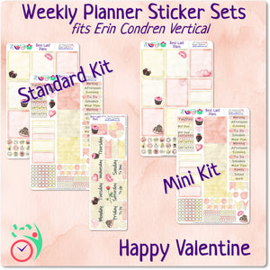 Erin Condren Vertical Weekly Kit Happy Valentine