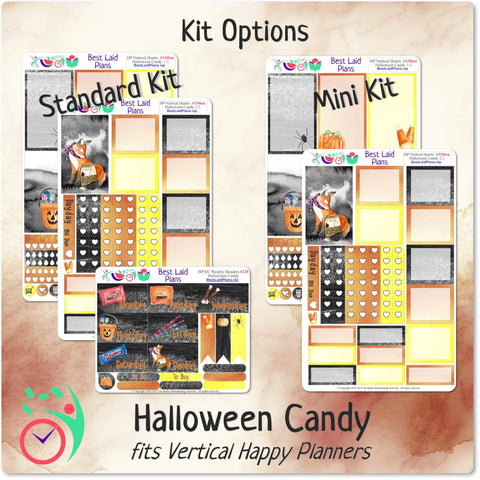 Image of Happy Planner Classic Vertical Weekly Kit Halloween Candy