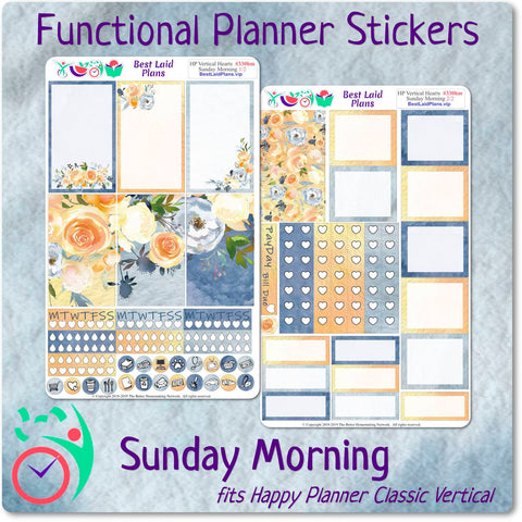 Image of Happy Planner Classic Vertical Weekly Kit Sunday Morning
