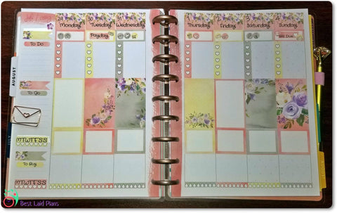 Image of Classic Happy Planner Vertical Weekly Kit Vanilla Rose