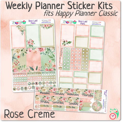 Image of Classic Happy Planner Vertical Weekly Kit Rose Creme