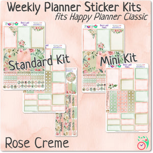 Classic Happy Planner Vertical Weekly Kit Rose Creme