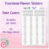 Weekly Conversion Kit Date Covers for Mini Happy Planners